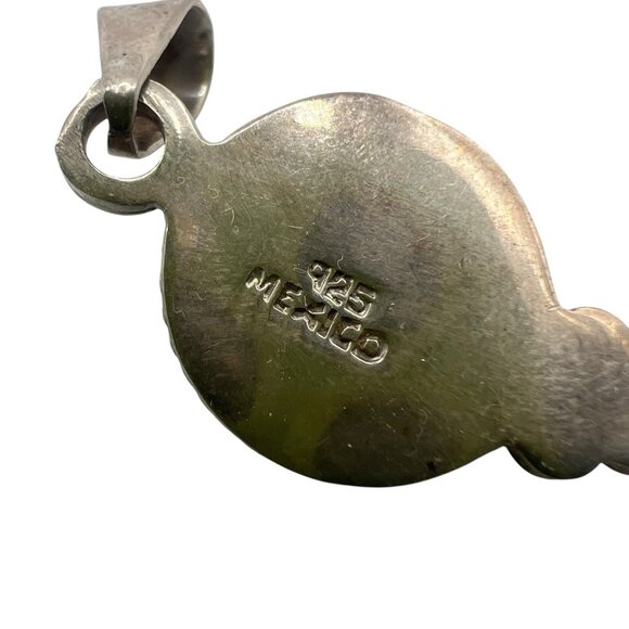 Mexico 925 Turquoise Pendant Lot Sterling Silver Southwestern Boho Artisan VTG - Picture 12 of 13